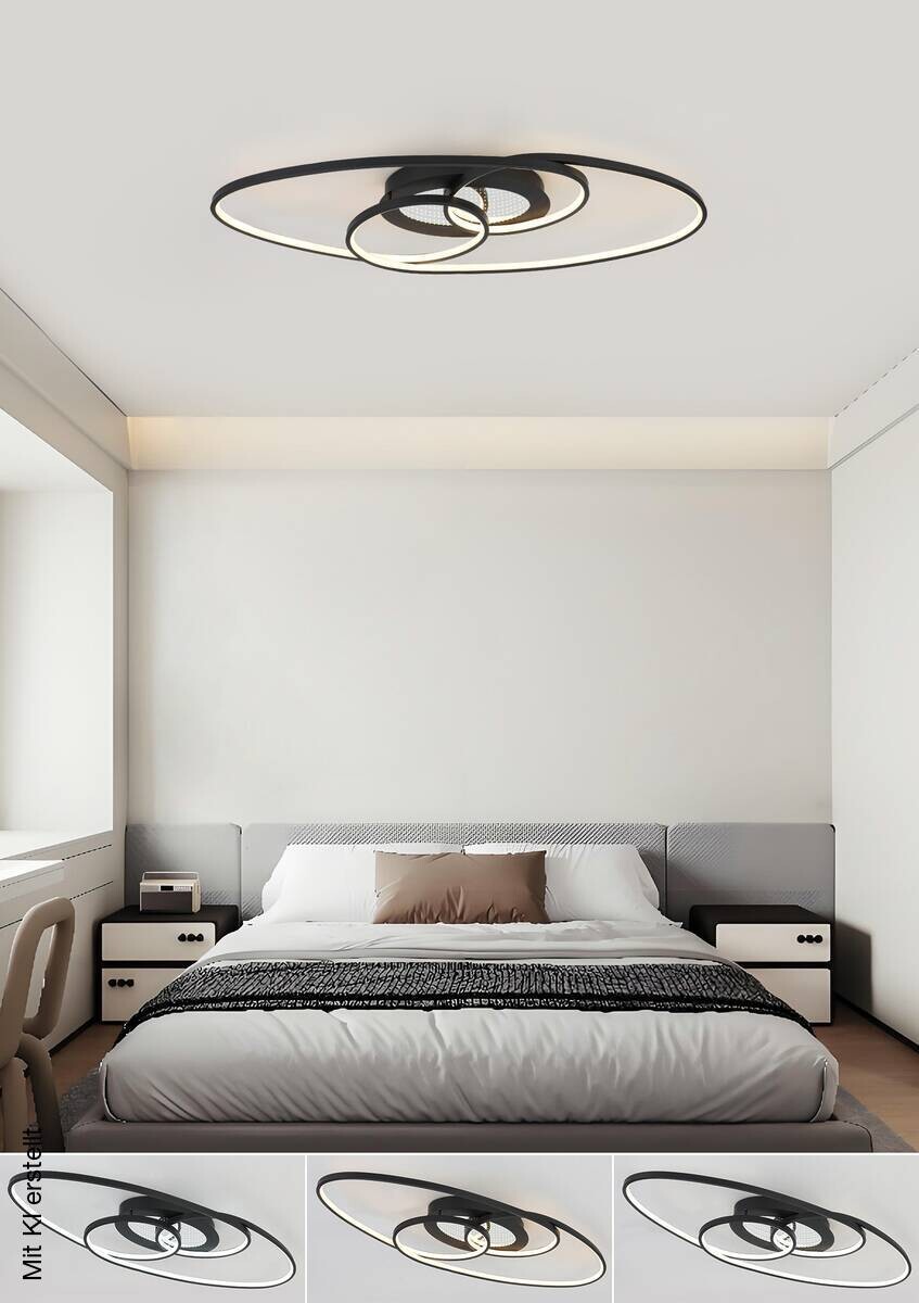 Nolo LED-Deckenleuchte Flow B/H/L: ca. 85x7,5x30 cm
