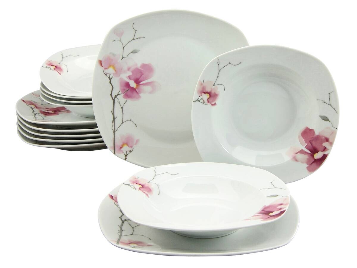 CreaTable Tafelservice Amelie multicolor Porzellan 12 tlg.