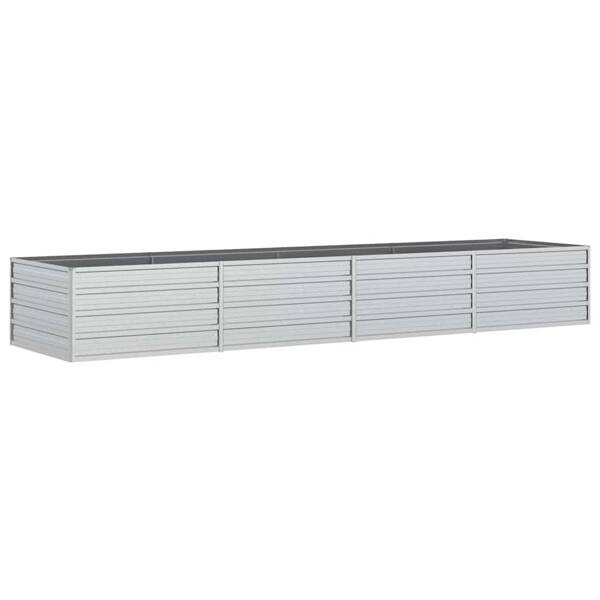Garten-Hochbeet silber Stahl B/H/L: ca. 80x45x320 cm
