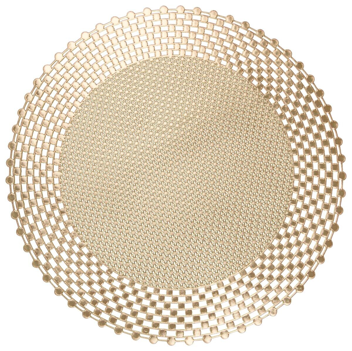 Platzset gold PVC D: ca. 38 cm