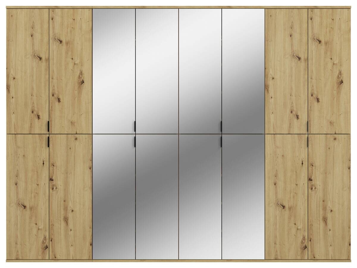 Garderobe PROJEKT Eiche Artisan Nachbildung Spiegel B/H/T: ca. 244x193x34 cm