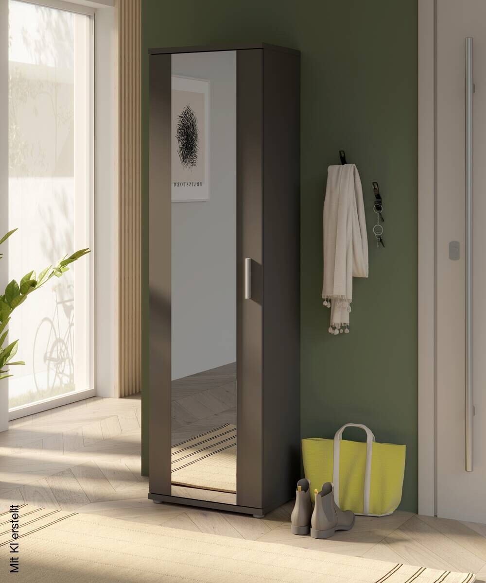 Mehrzweckschrank anthrazit B/H/T: ca. 50x179x35 cm