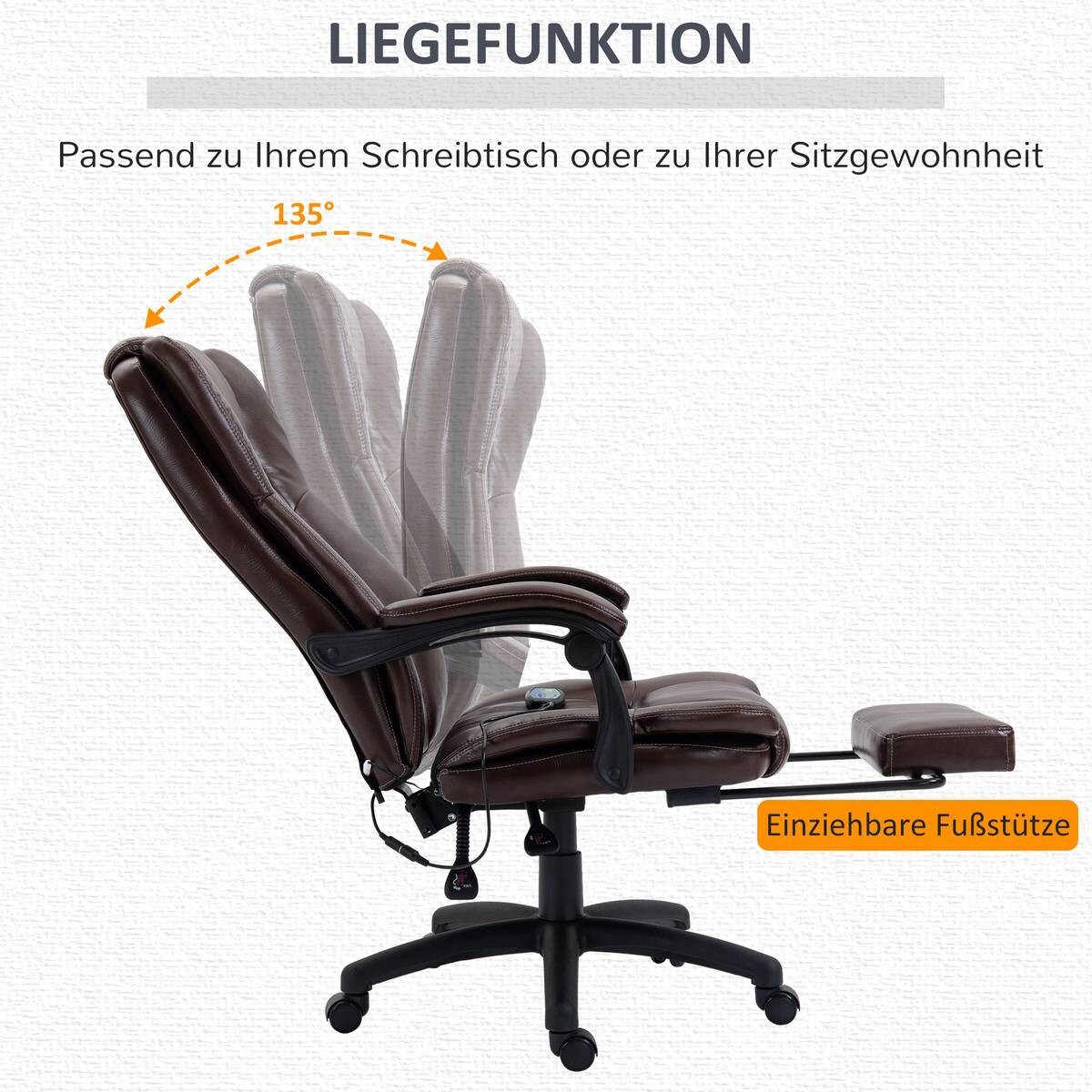 Drehstuhl 921-539V90BN braun