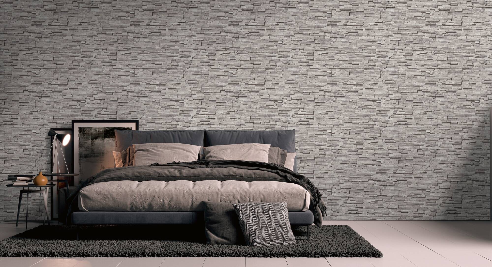 A.S.Creation Vliestapete silber beige B/H/D: ca. 53x1005x8,5 cm