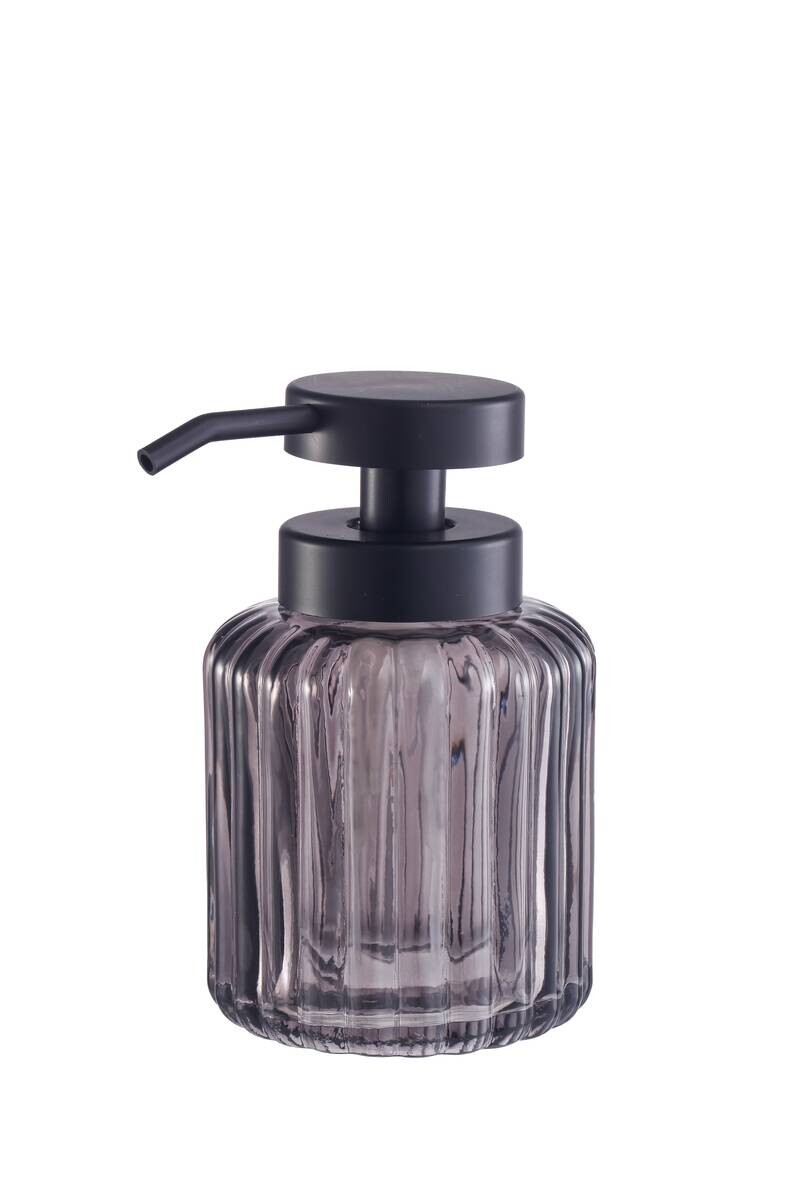 POCOline Seifenspender Glas grau Glas B/H: ca. 8,5x13,4 cm