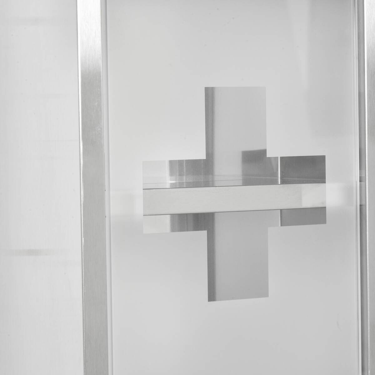 Medizinschrank silber Polypropylen B/H/L: ca. 12x20x58 cm
