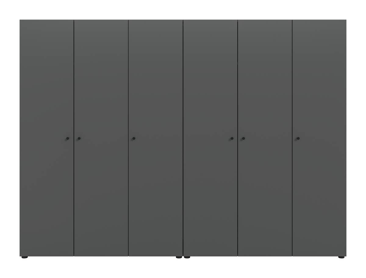 Kleiderschrank DARWIN anthrazit B/H/T: ca. 240x176x51 cm