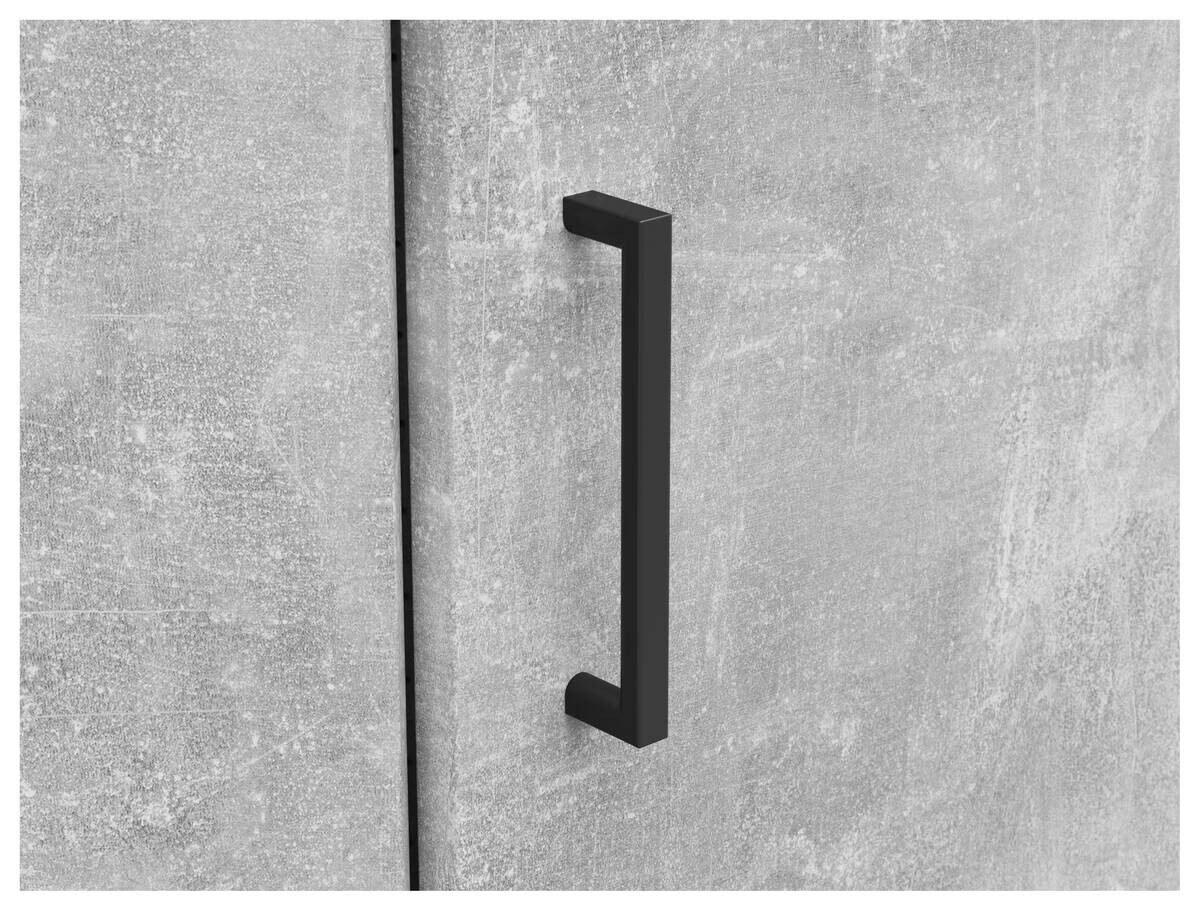 Schrank Multi-Stauraum Typ 43 Beton Optik B/H/T: ca. 101x195x79 cm