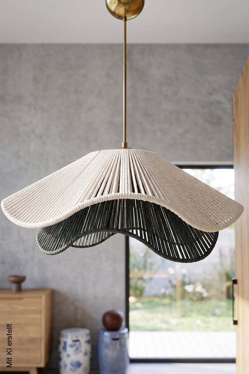 Pendelleuchte mehrfarbig Metall B/H/T/L: ca. 65x65x65x45 cm E27 1 Brennstellen