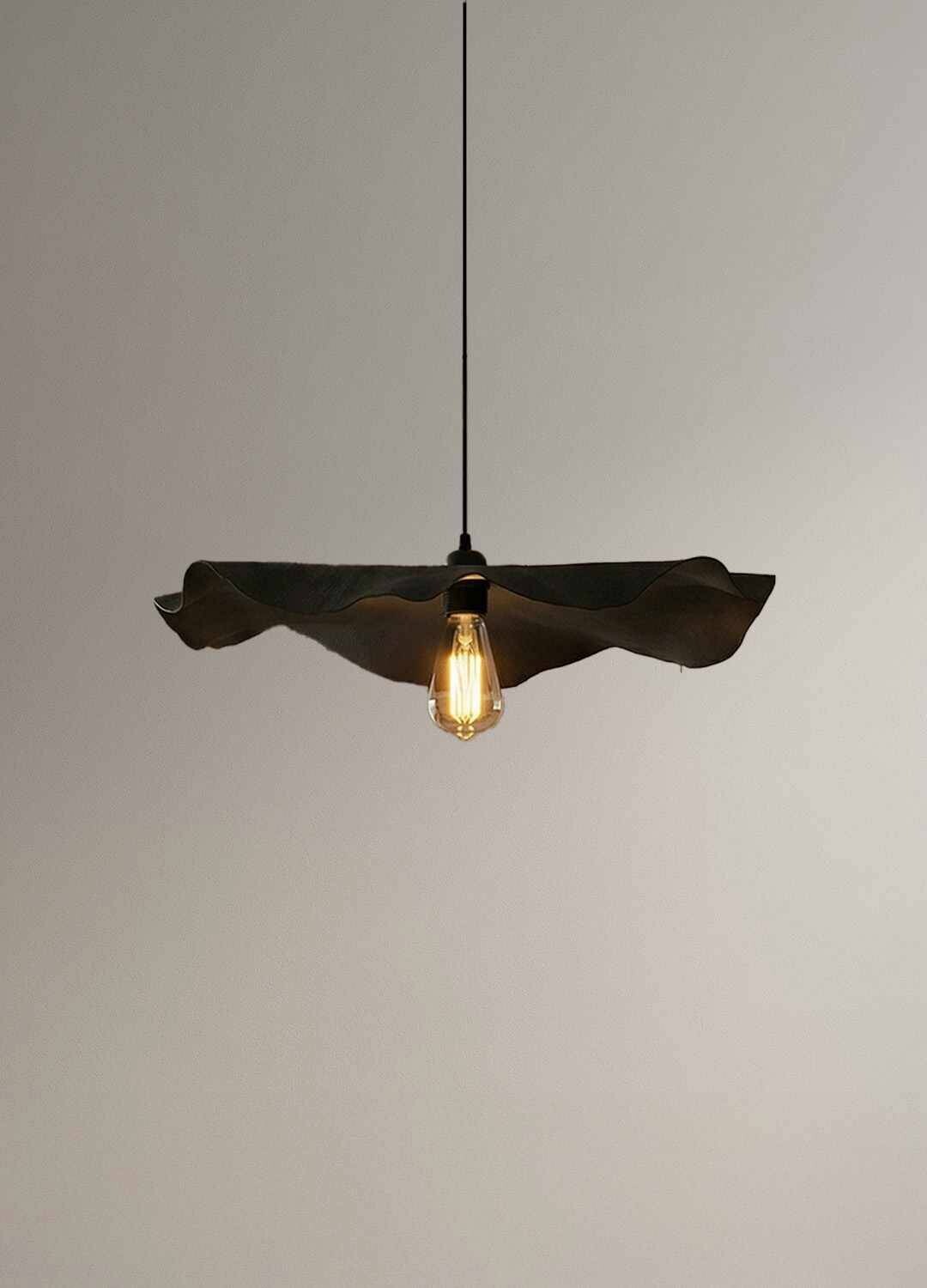 Opviq Pendelleuchte schwarz Kunststoff B/H/T/L/D: ca. 58x75x58x58x58 cm E27 1 Brennstellen