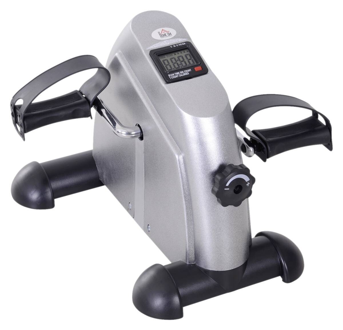 HOMCOM Pedaltrainer silber Metall B/H/T: ca. 39x31x40 cm