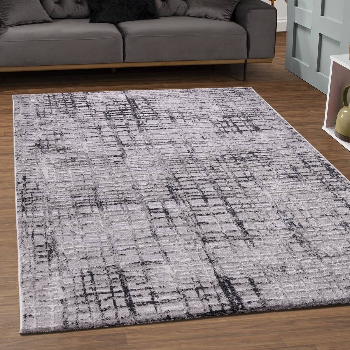 Sanat Teppich Evra hellgrau B/L: ca. 80x150 cm