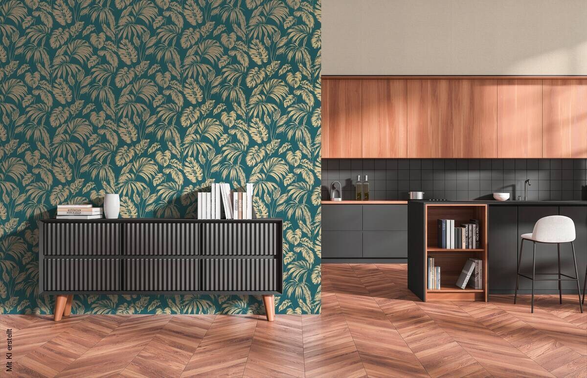 Vliestapete Uni beige B/L: ca. 53x1005 cm