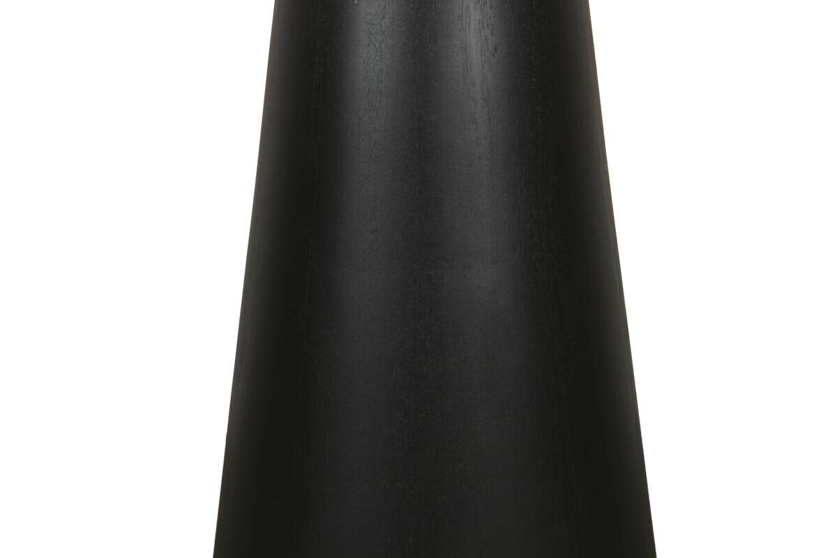 Beistelltisch CONE schwarz lackiert Akazie H/D: ca. 60x35 cm