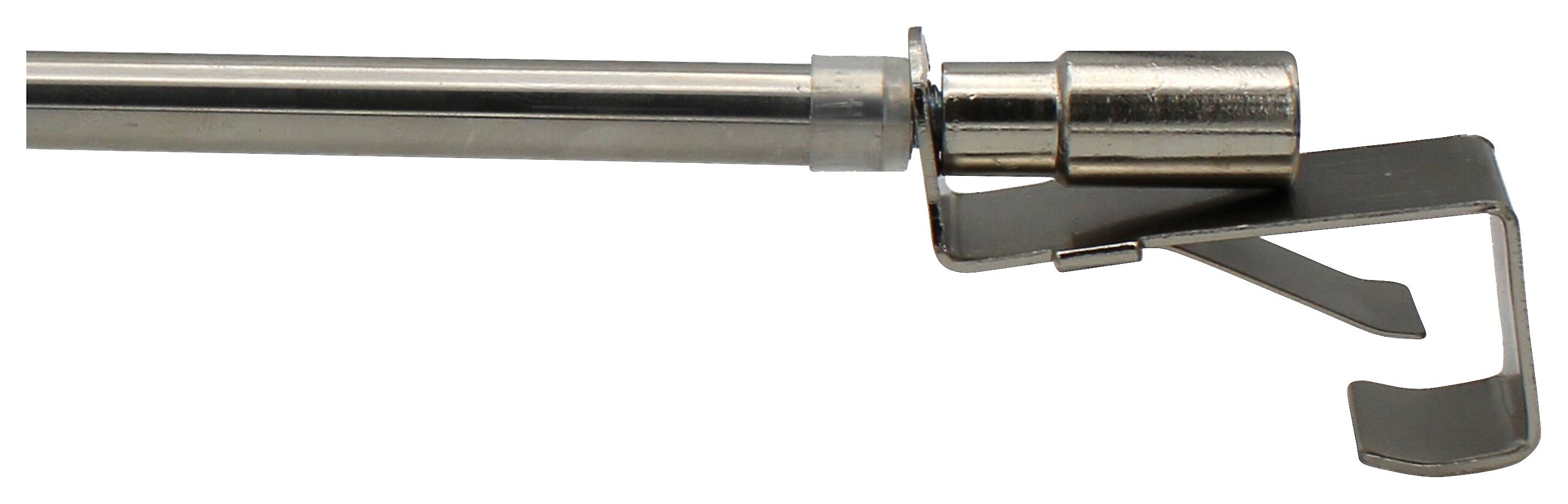 ondeco Vitragenstange clip Edelstahloptik Metall ausziehbar von ca. 75 bis 125 cm 1 Läufe