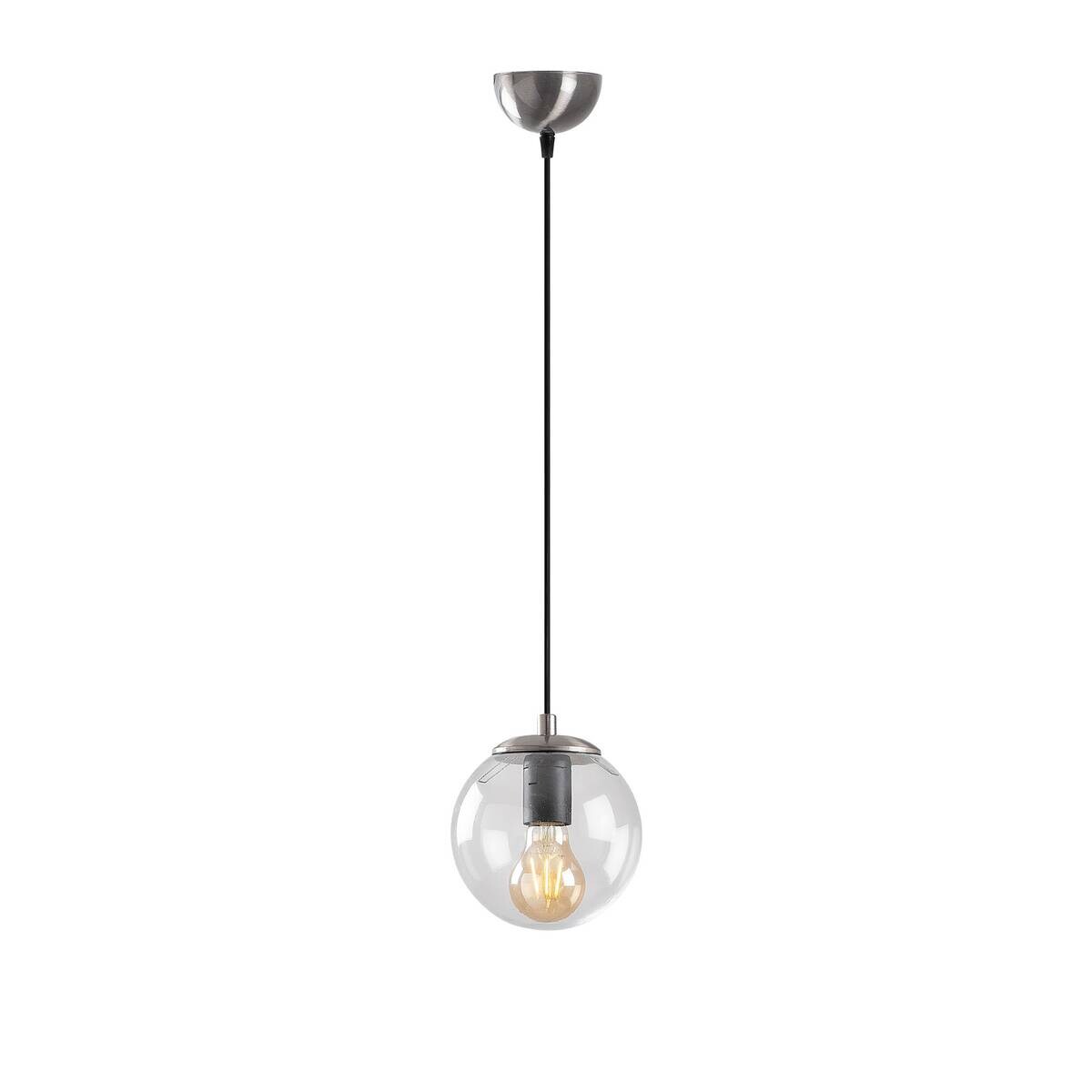 Opviq Pendelleuchte silber B/H/T: ca. 15x110x15 cm E27 1 Brennstellen