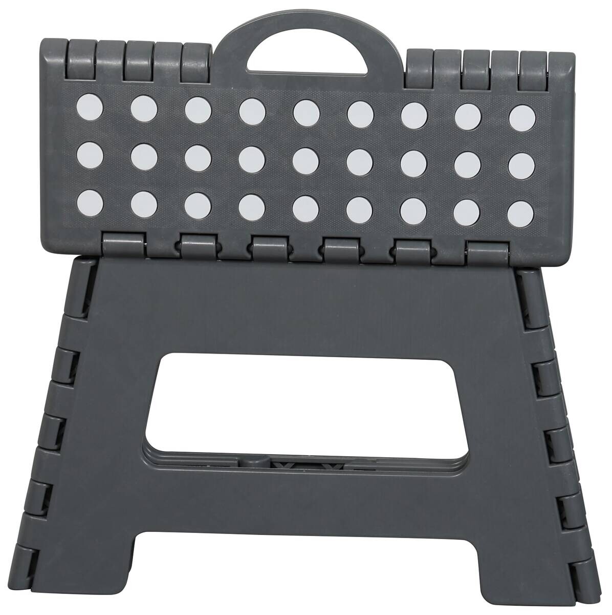 Klapphocker grau B/H/L: ca. 27x6x35 cm