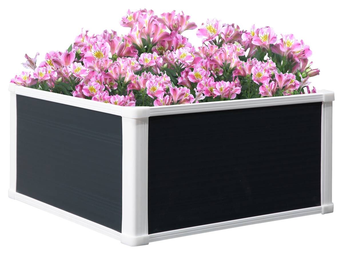 Outsunny Hochbeet grau B/H/L: ca. 60x30x60 cm