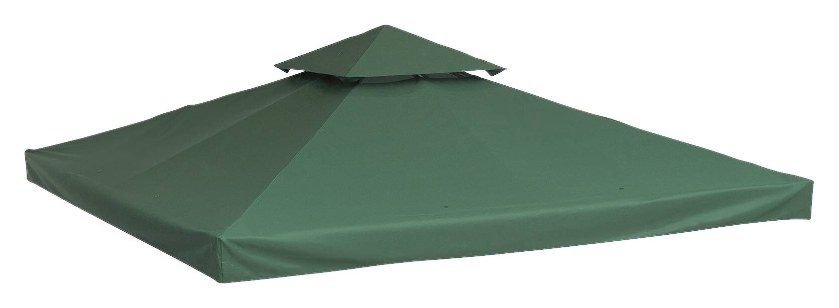 Outsunny Ersatzdach für Metallpavillon grün Polyester-Mischgewebe B/H/L: ca. 300x75x300 cm