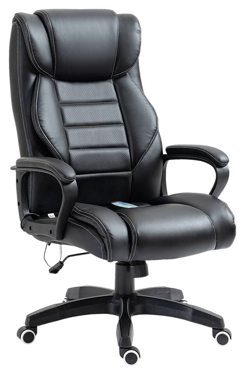 Chefsessel 921-321 schwarz Kunstleder Nylon Kunststoff