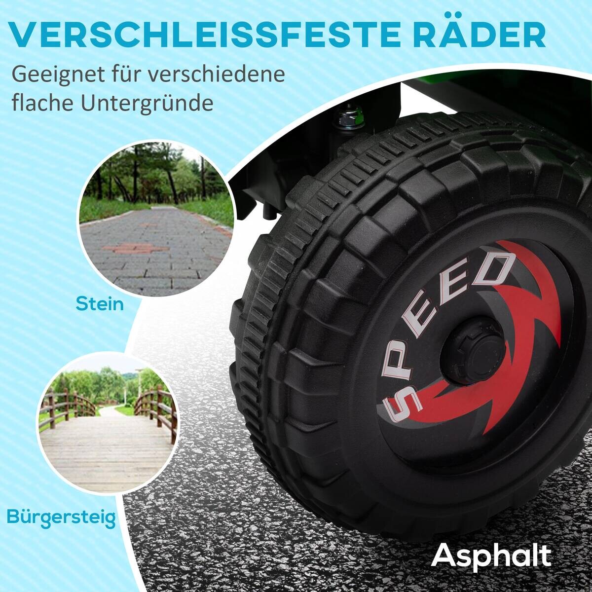 HOMCOM Kinder Elektrofahrzeug schwarz B/H/L: ca. 41,5x48,5x106 cm