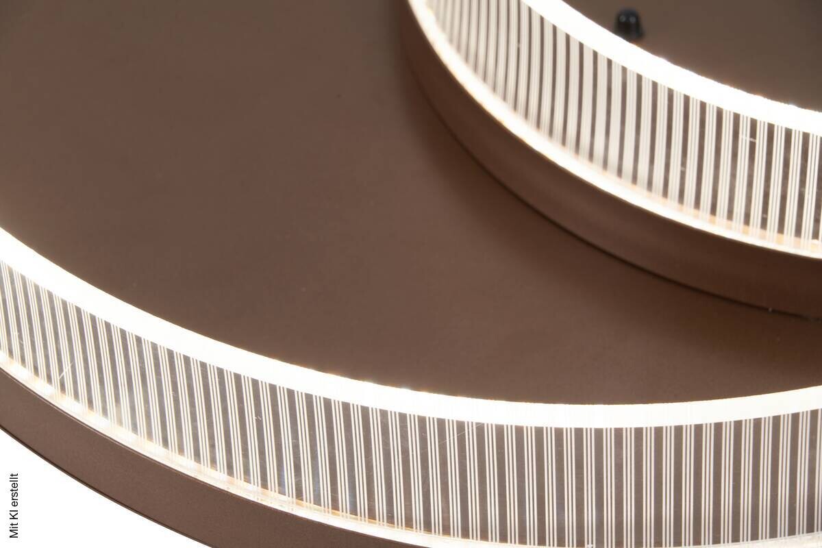 POCOline LED-Deckenleuchte Alena Cappuccino Metall H/D: ca. 10x50 cm
