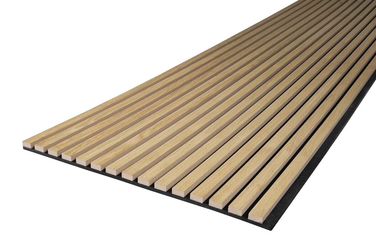 Akustikpaneel Eiche natur L/B/H: ca. 1,9x56,1x240 cm pro Stück