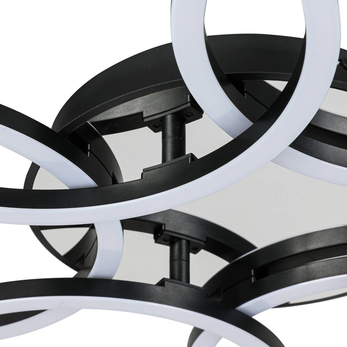 Nolo LED-Deckenleuchte schwarz Chrom Kunststoff