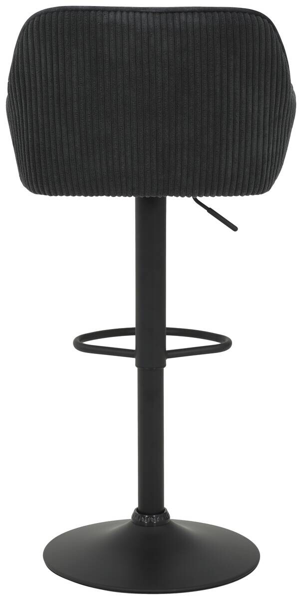 Barhocker Dollie anthrazit Microfaser B/H/T: ca. 51x87x52 cm