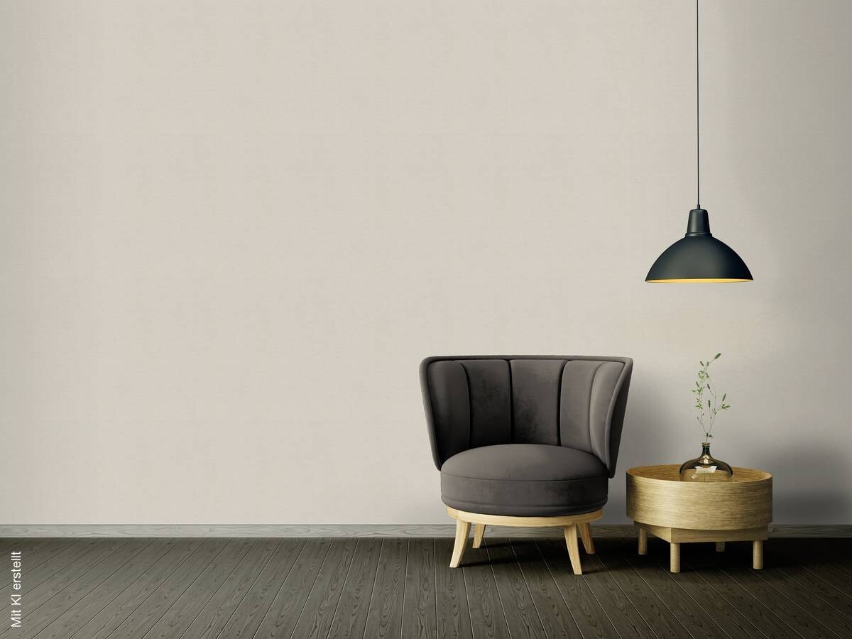 Vliestapete Uni beige B/L: ca. 53x1005 cm
