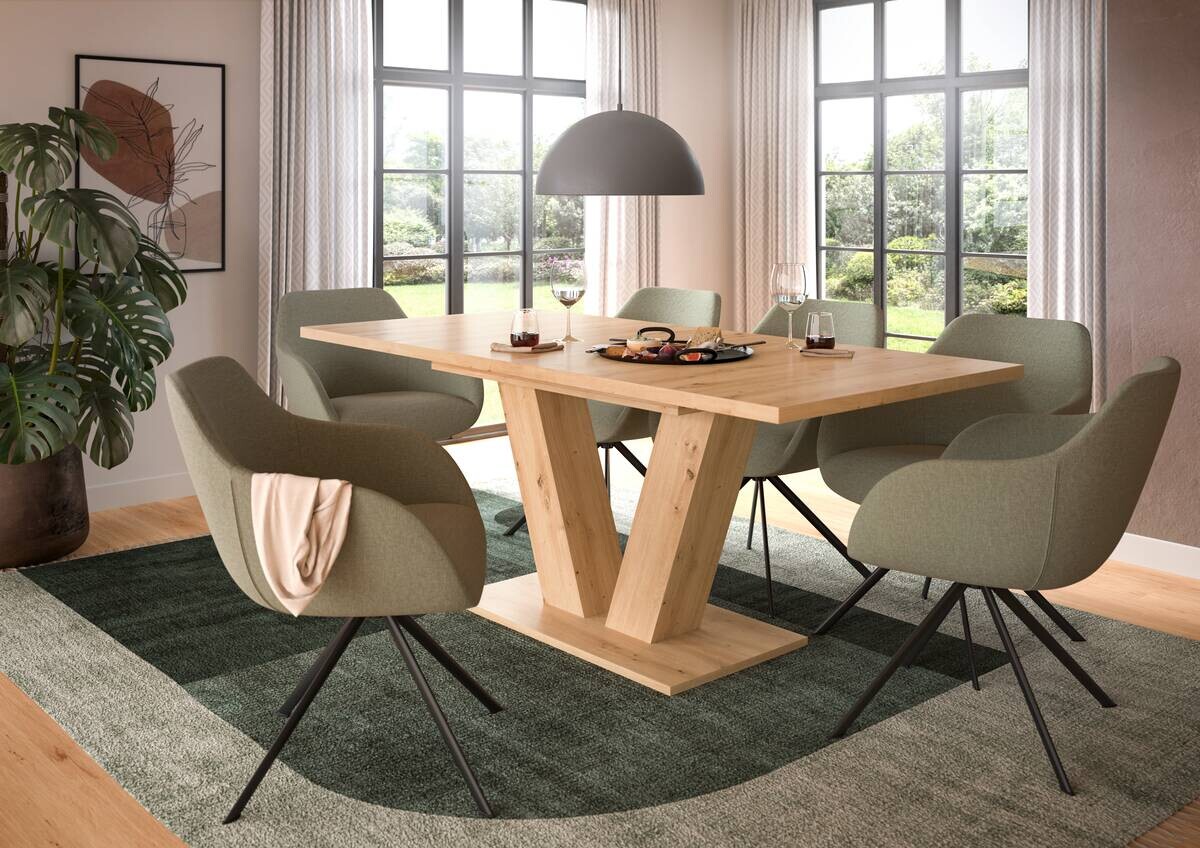 Esstisch MOTION Artisan Oak Nachbildung B/H/T: ca. 150x76x90 cm