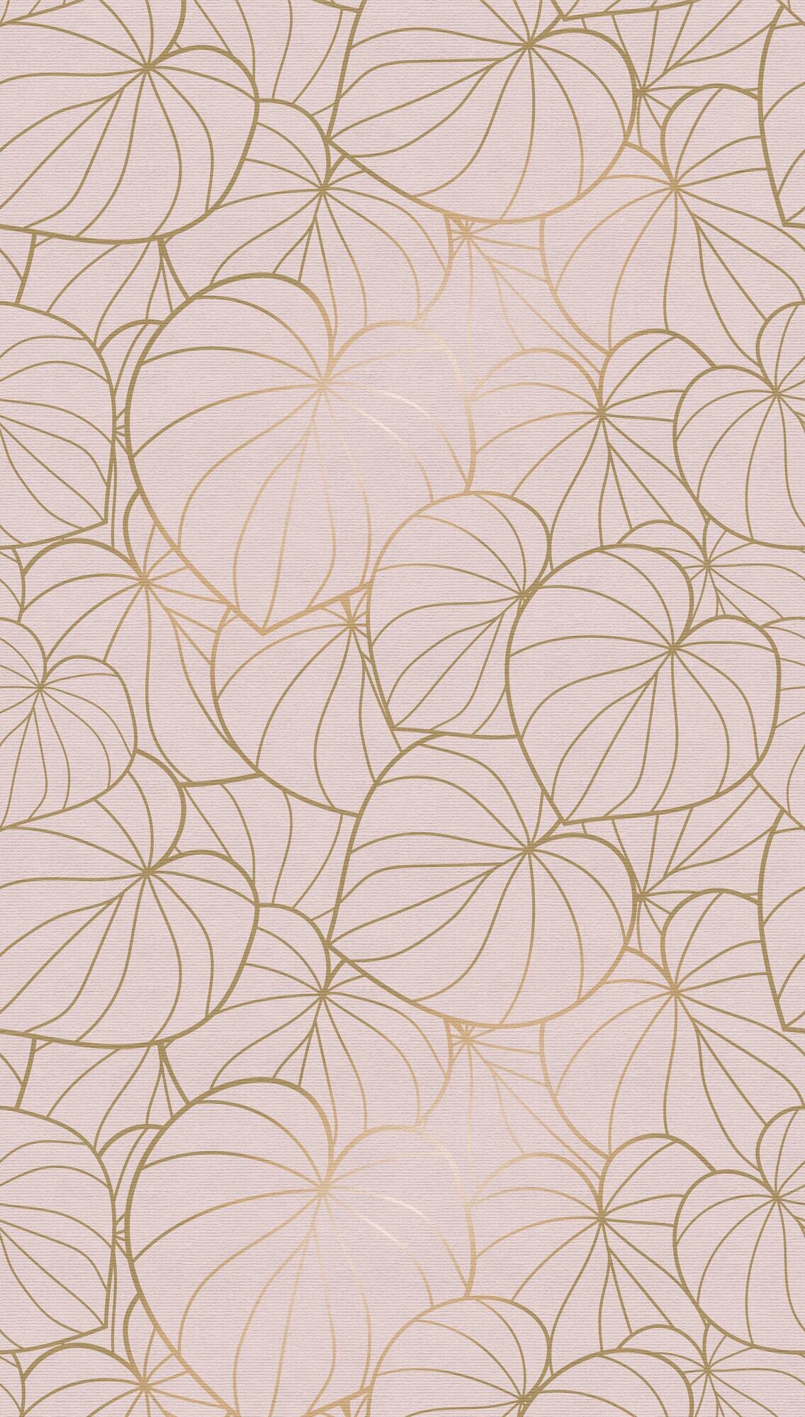 Livingwalls Fototapete Floral rosa B/L: ca. 280x159 cm