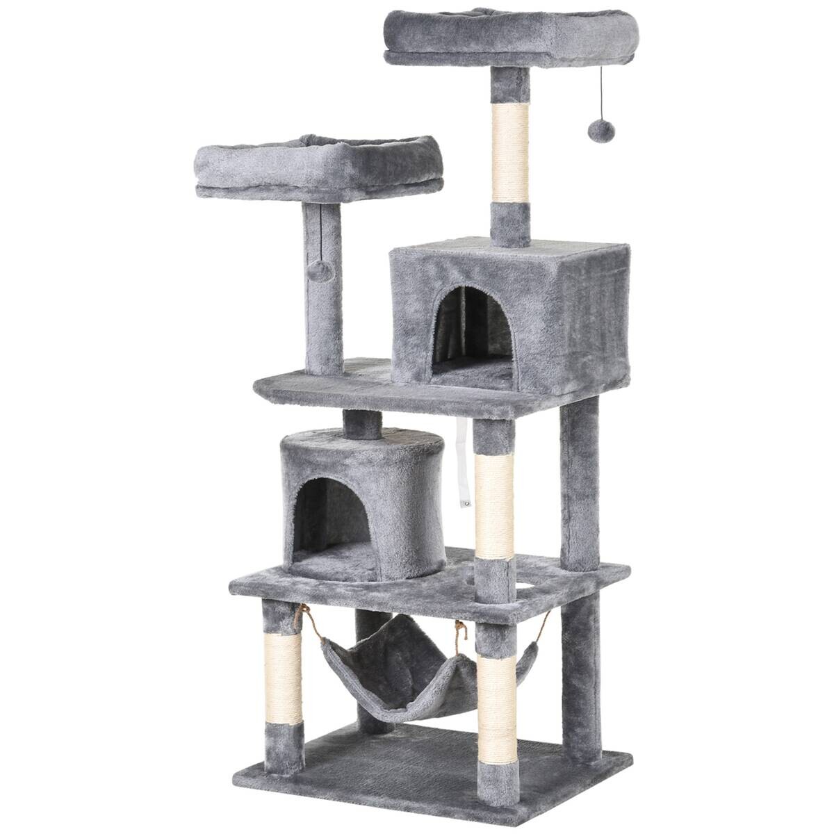 PawHut Kratzbaum grau Polypropylen B/H/L: ca. 50x60x145 cm