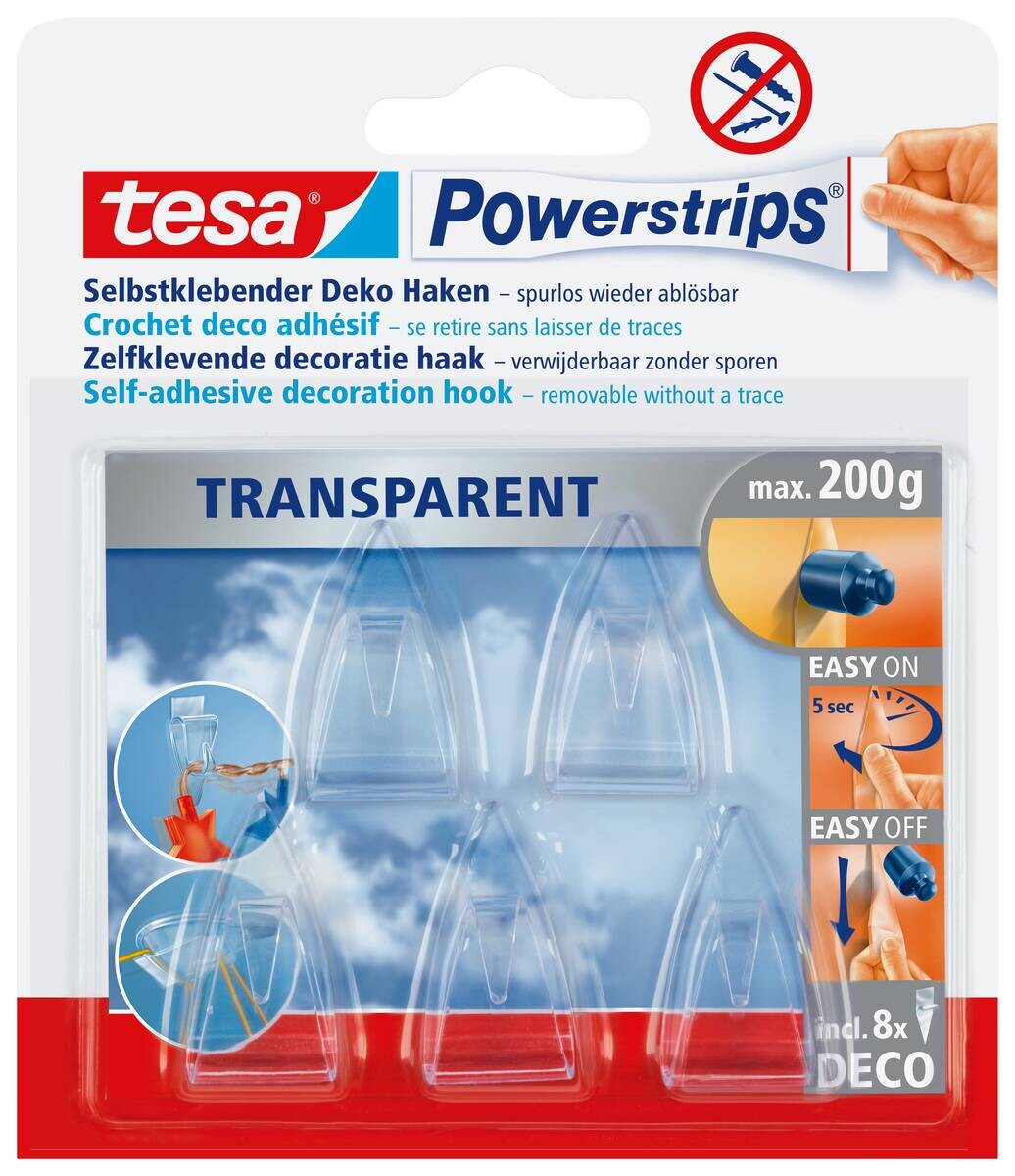 Powerstrips transparent Kunststoff