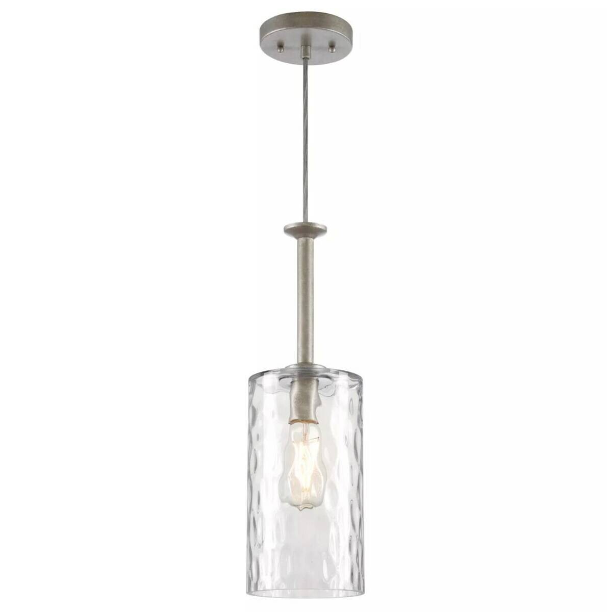 Westinghouse Pendelleuchte Hernando Chrom Metall Glas E27 1 Brennstellen