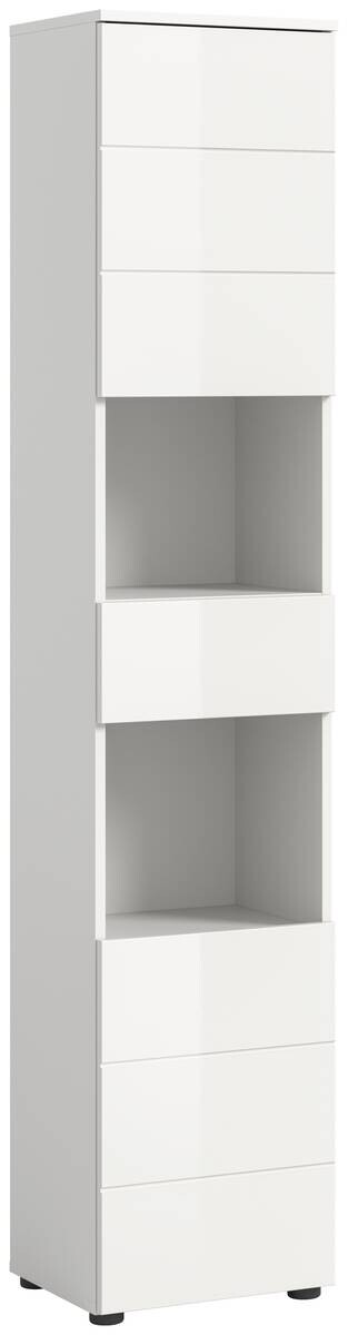 Badhochschrank VIRA weiß weiß Hochglanz B/H/T: ca. 38x190x34 cm