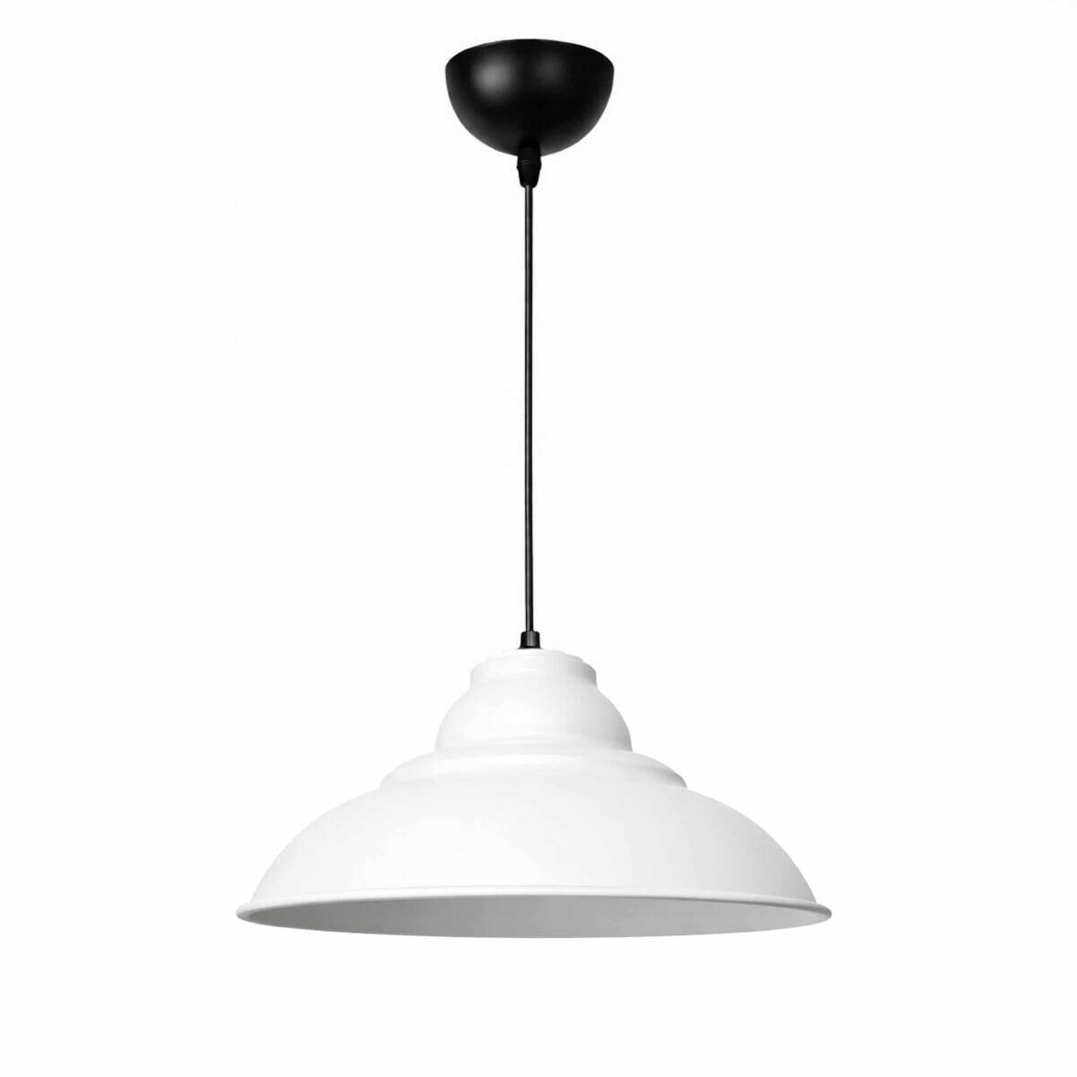 Opviq Pendelleuchte weiß B/H/T: ca. 31x100x31 cm E27 1 Brennstellen