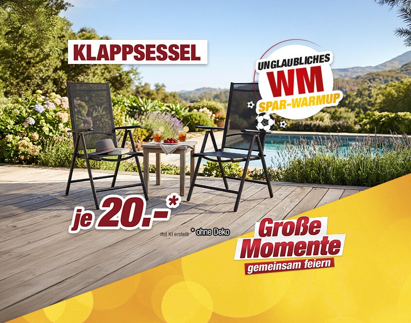 Unsere Werbe Highlights - Klappsessel Malta