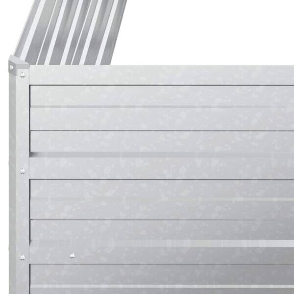 Garten-Hochbeet silber Stahl B/H/L: ca. 40x77x100 cm