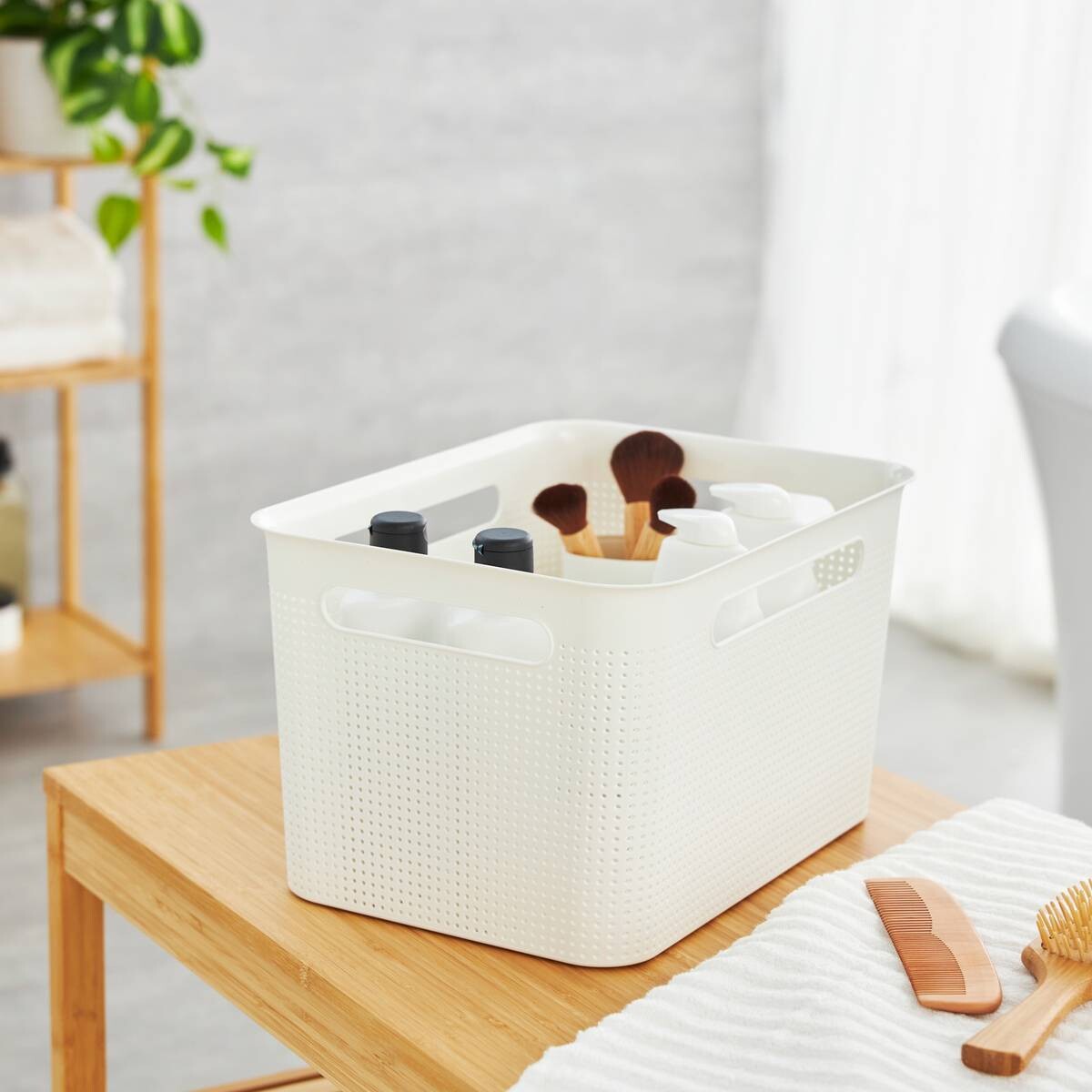 Rotho Aufbewahrungsbox weiß B/H/L: ca. 26x21x36 cm