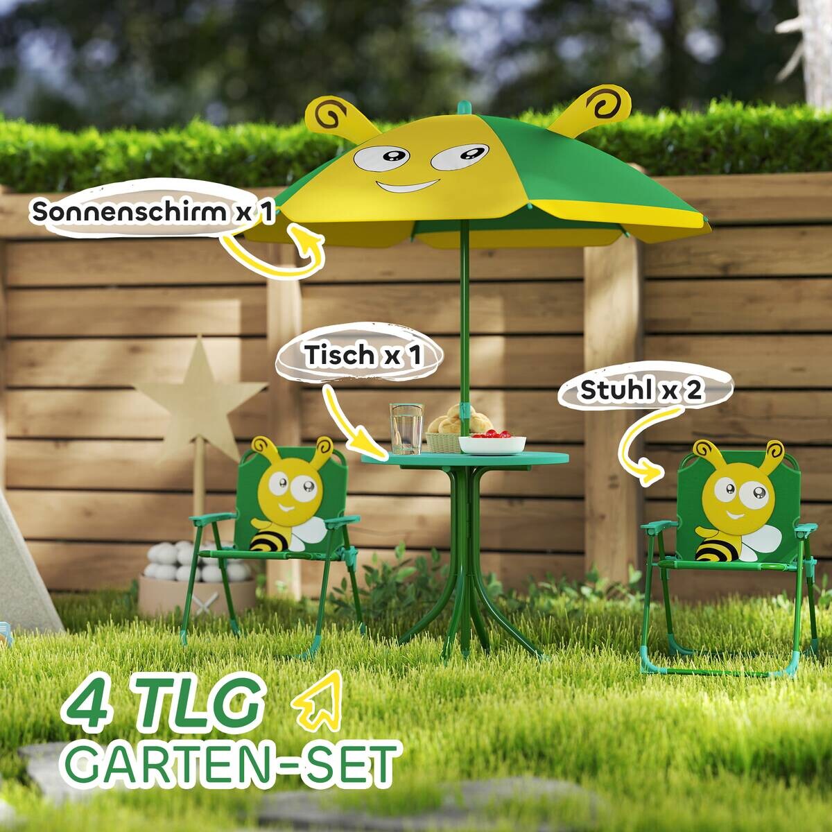 AIYAPLAY Kindersitzgruppe grün Polyester B/H/L: ca. 49,5x50x49,5 cm