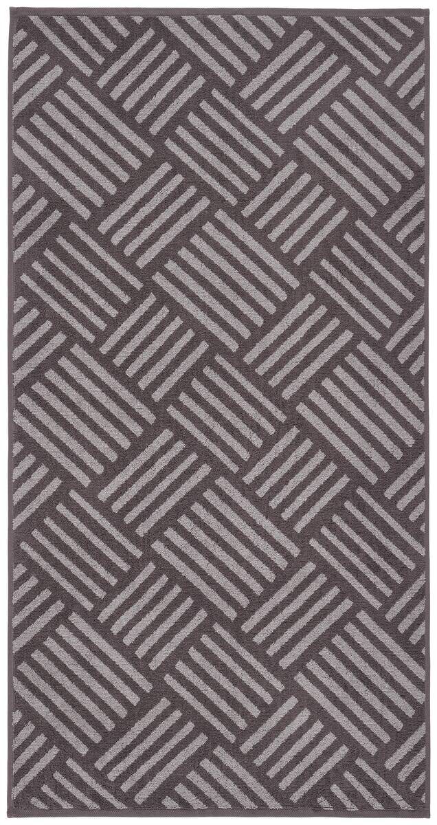 Duschtuch grau 100% Baumwolle B/L: ca. 70x140 cm