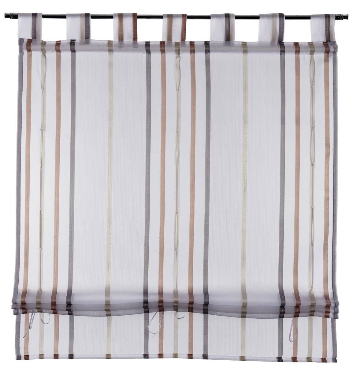POCOline Bändchenrollo Nicole rosé taupe 100% Polyester B/L: ca. 80x135 cm
