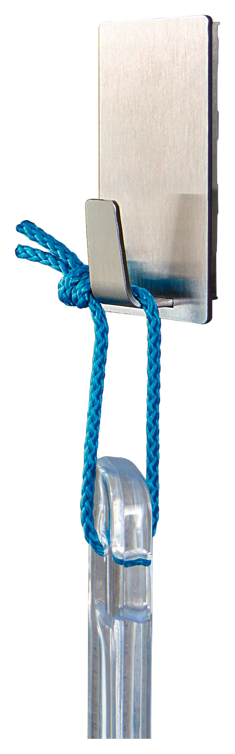 Powerstrips Chrom Edelstahl B/H/L: ca. 2,8x6x2 cm