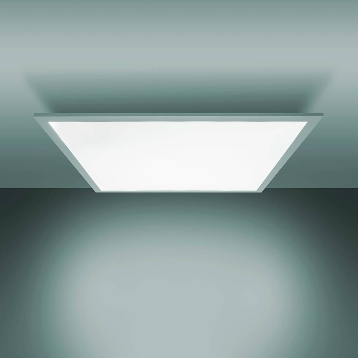 Näve Leuchten Deckenleuchte 1388223 weiß Metall Kunststoff B/H/T: ca. 45x6x45 cm null 1 Brennstellen