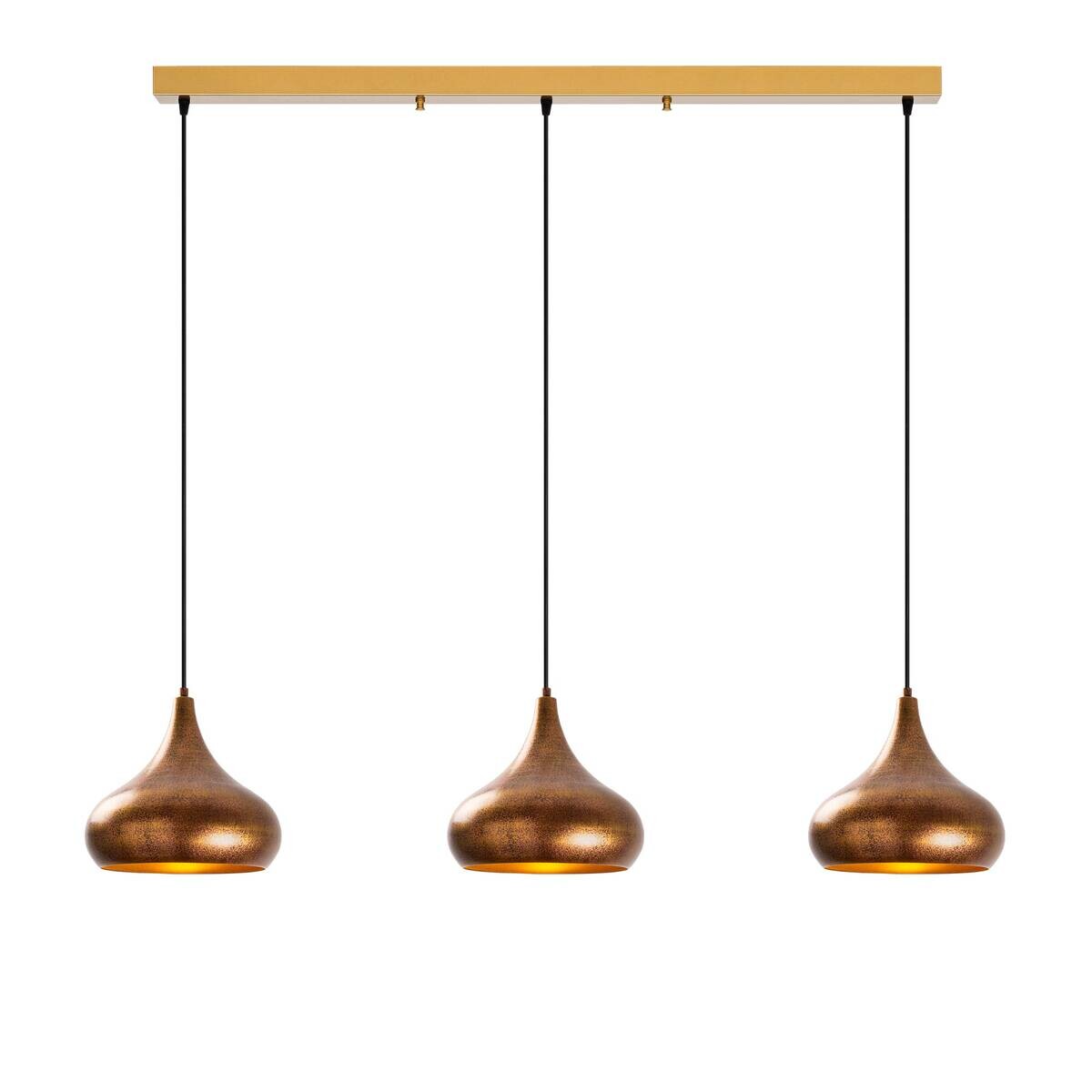 Opviq Pendelleuchte Muba-11553 B/H/T/L: ca. 140x126x30x140 cm E27 3 Brennstellen