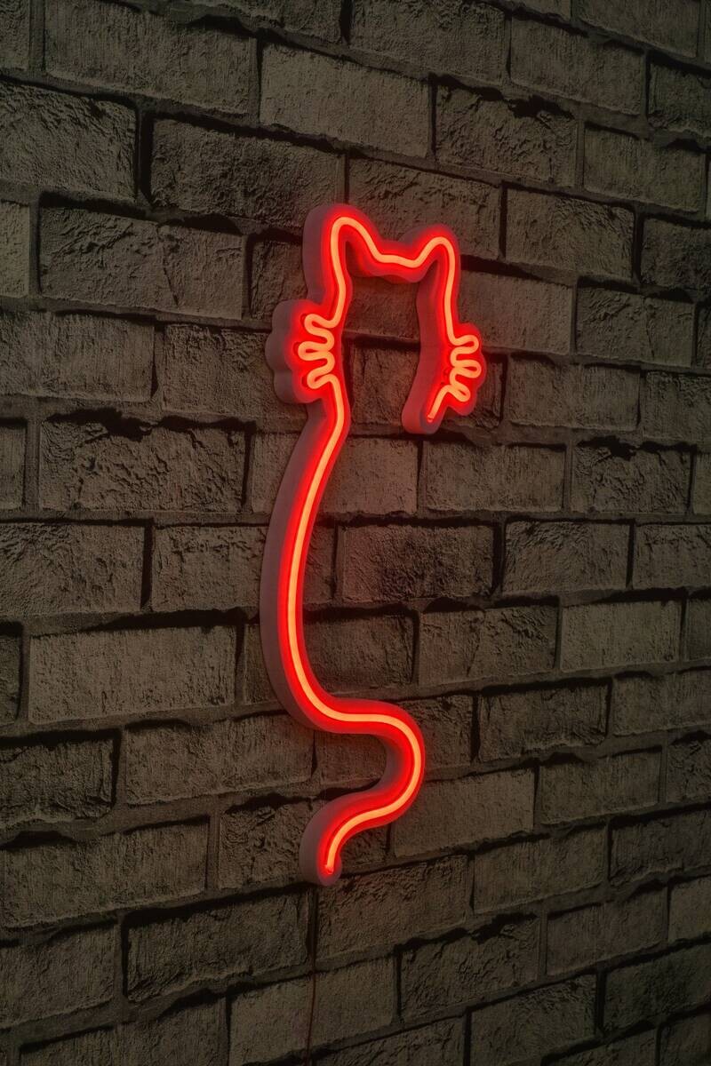 Opviq LED-Wandleuchte rot PVC B/H/T/L: ca. 22x48x2x22 cm