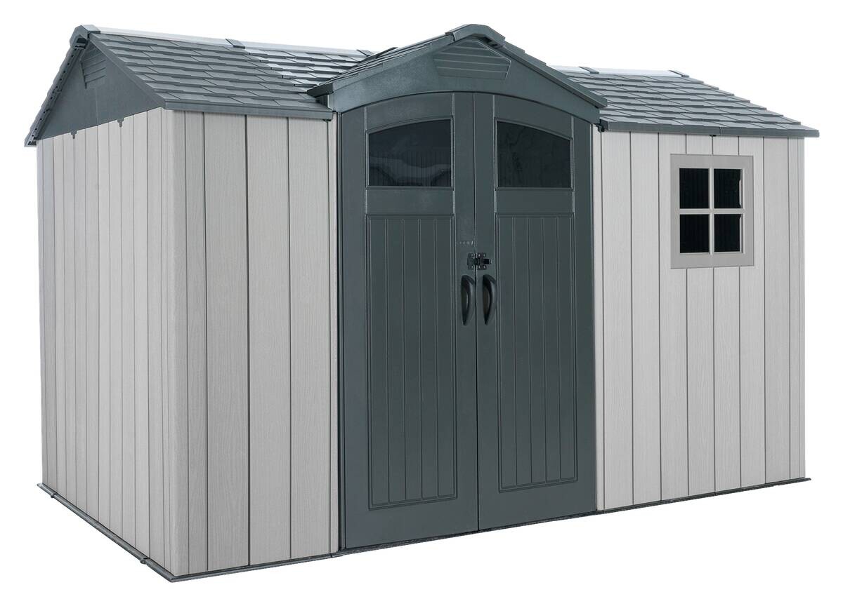 Lifetime Gerätehaus Pluto grau B/H/L: ca. 356,2x225,3x213,3 cm