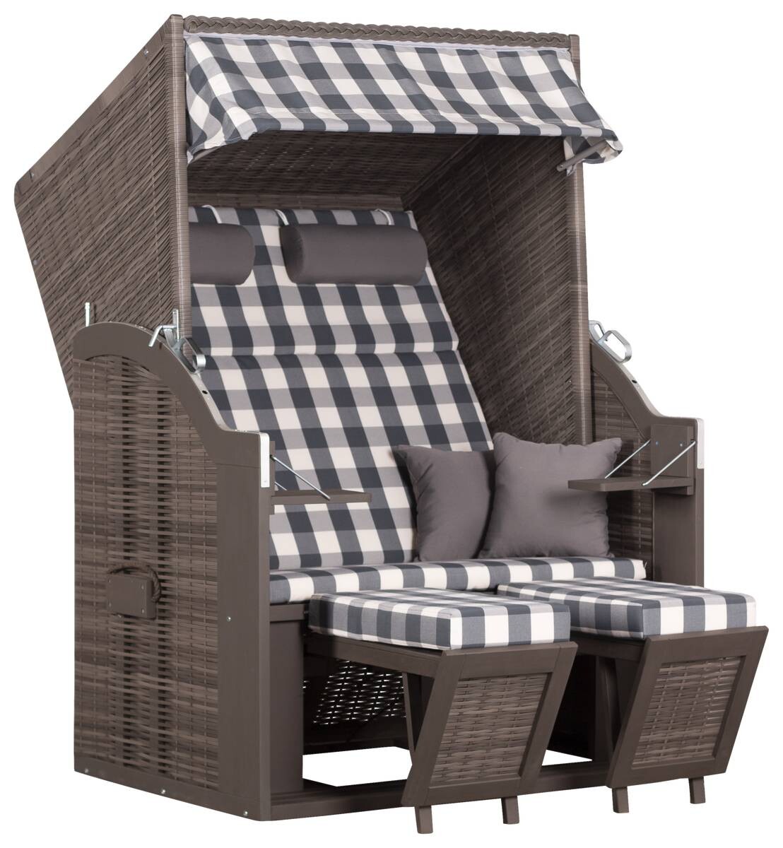 deVries Strandkorb Pure Standard natur Pinie B/H/T: ca. 120x160x80 cm