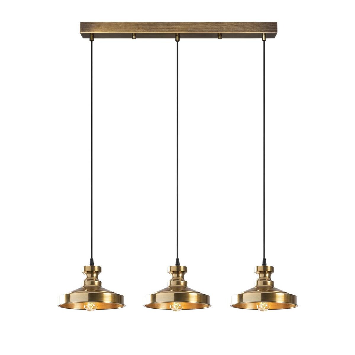Opviq Pendelleuchte Berceste Metall B/H/T/L: ca. 72x109x22x72 cm E27 3 Brennstellen